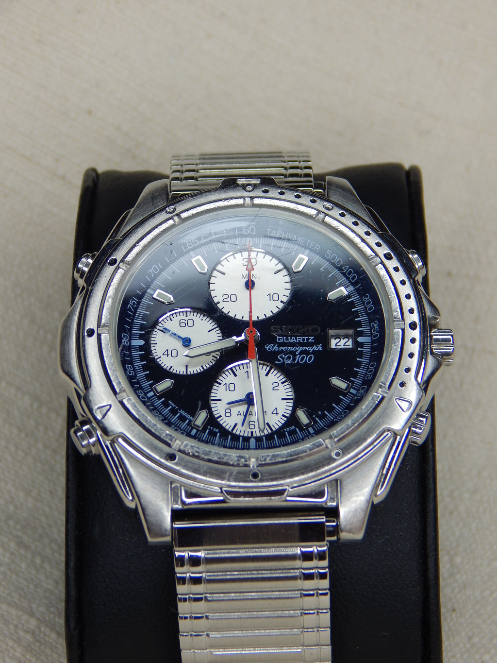 Seiko SQ 100 Quartz chronograph