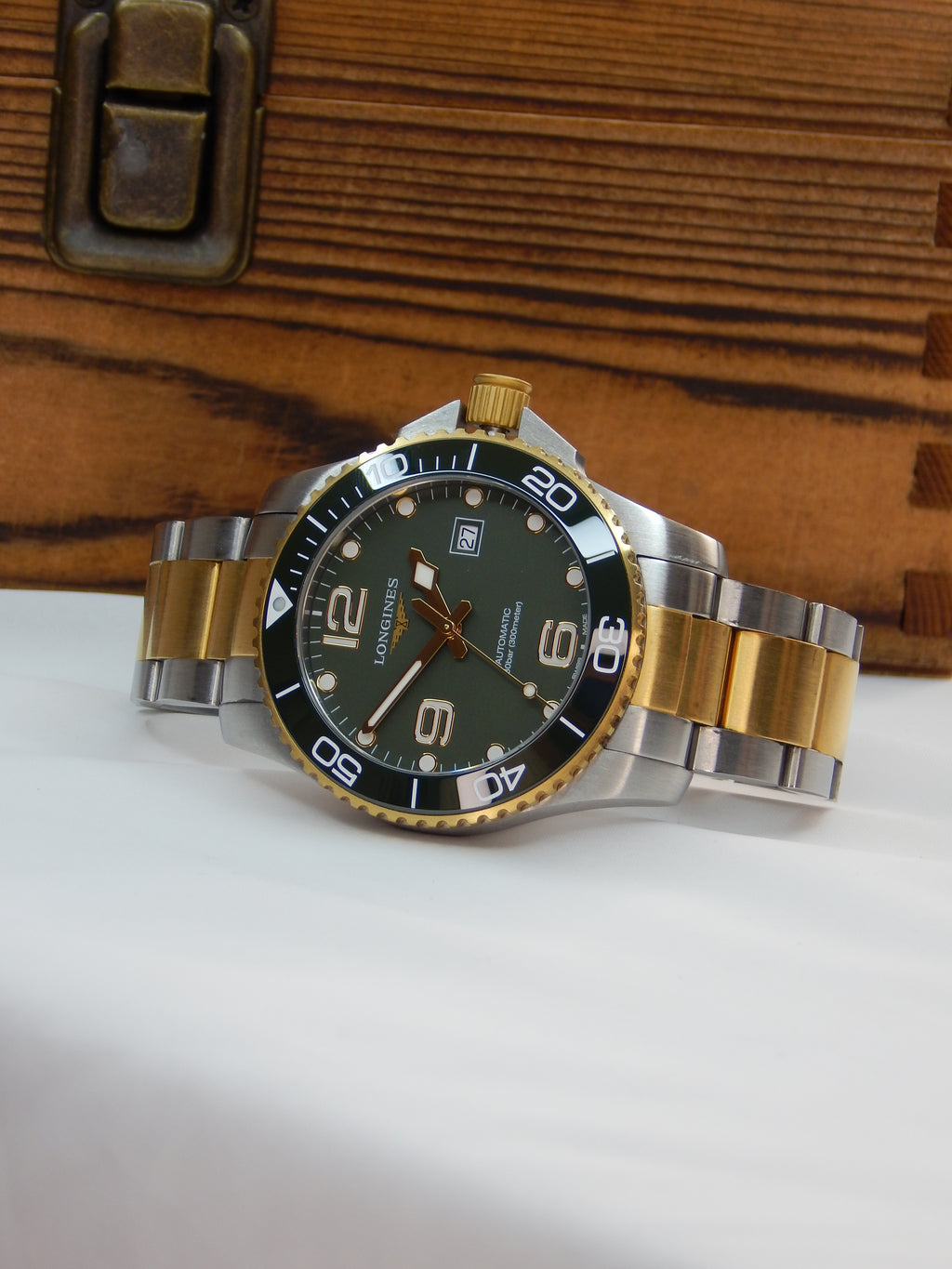 Longines Hydroconquest, big size, Green Dial