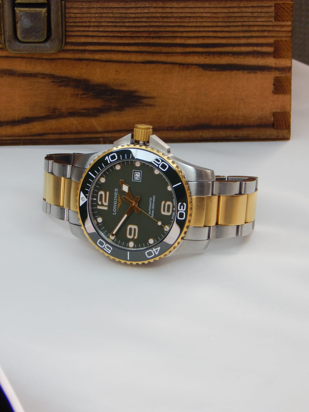 Longines Hydroconquest, big size, Green Dial