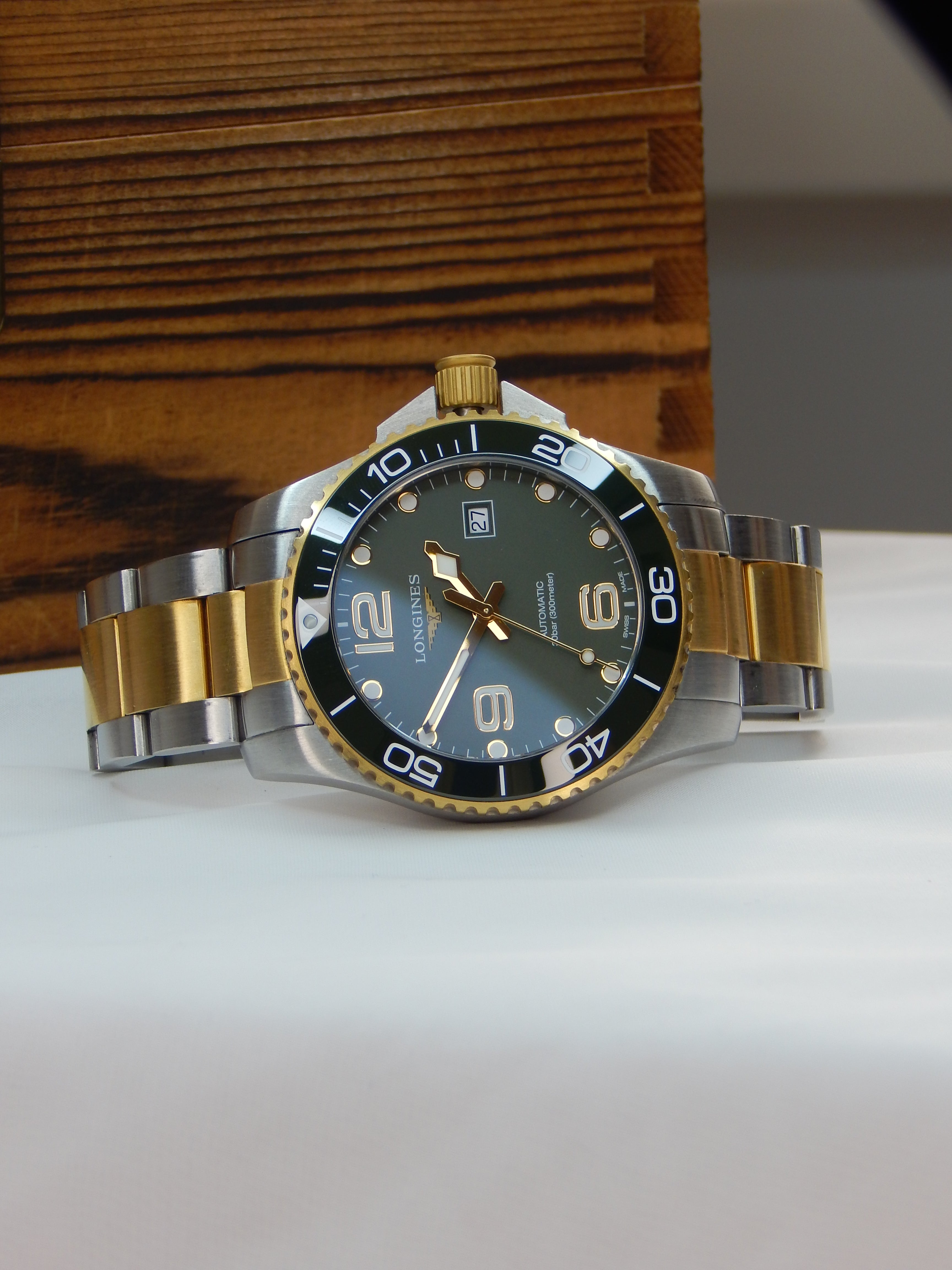 Longines Hydroconquest, big size, Green Dial