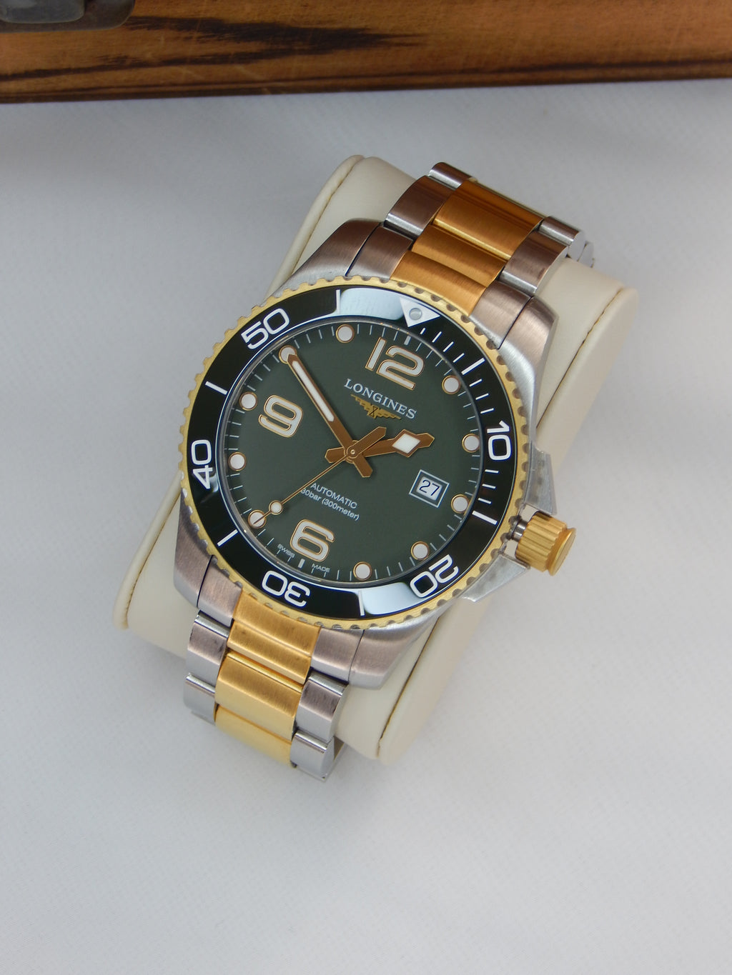 Longines Hydroconquest, big size, Green Dial