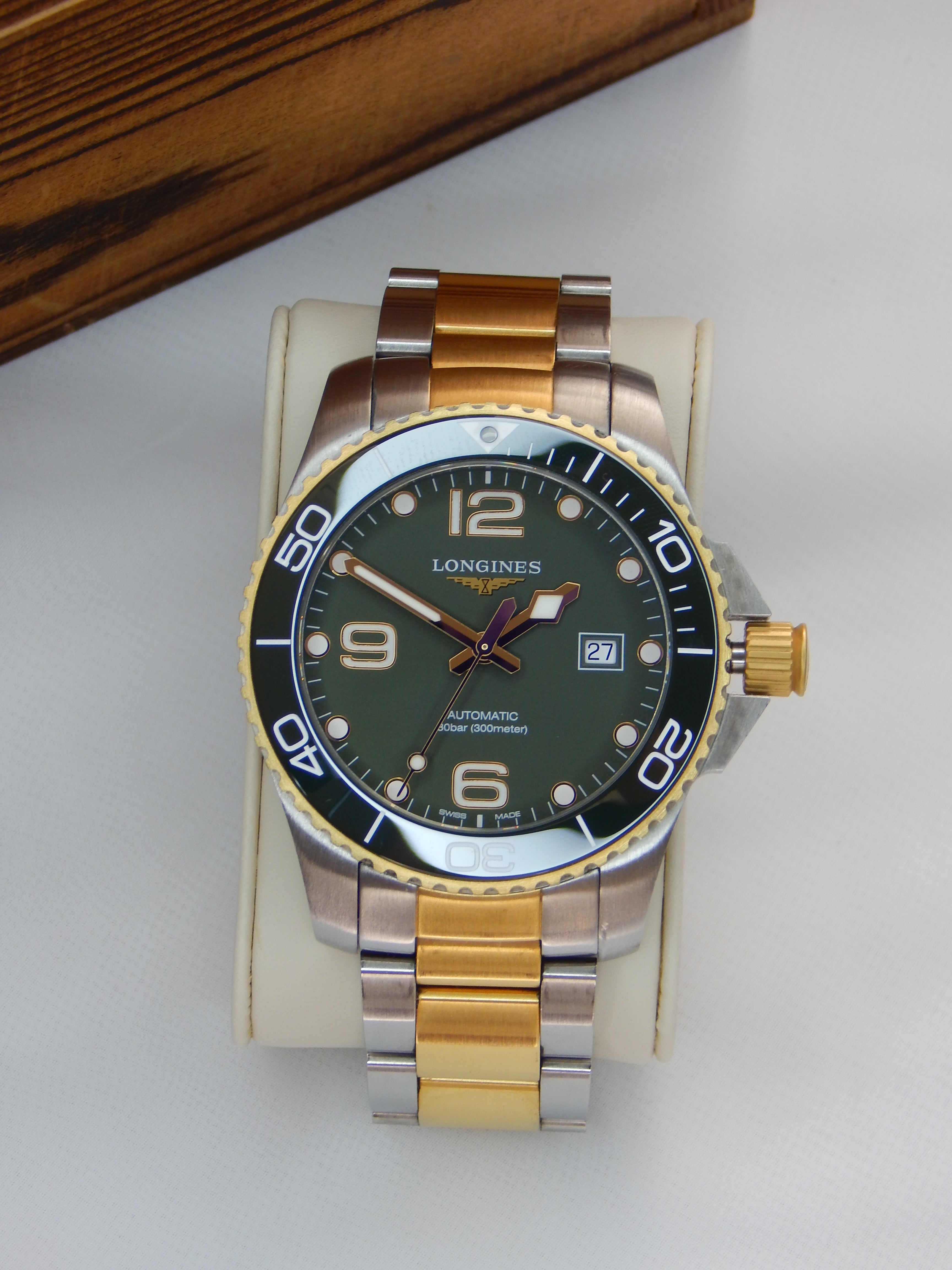 Longines Hydroconquest, big size, Green Dial