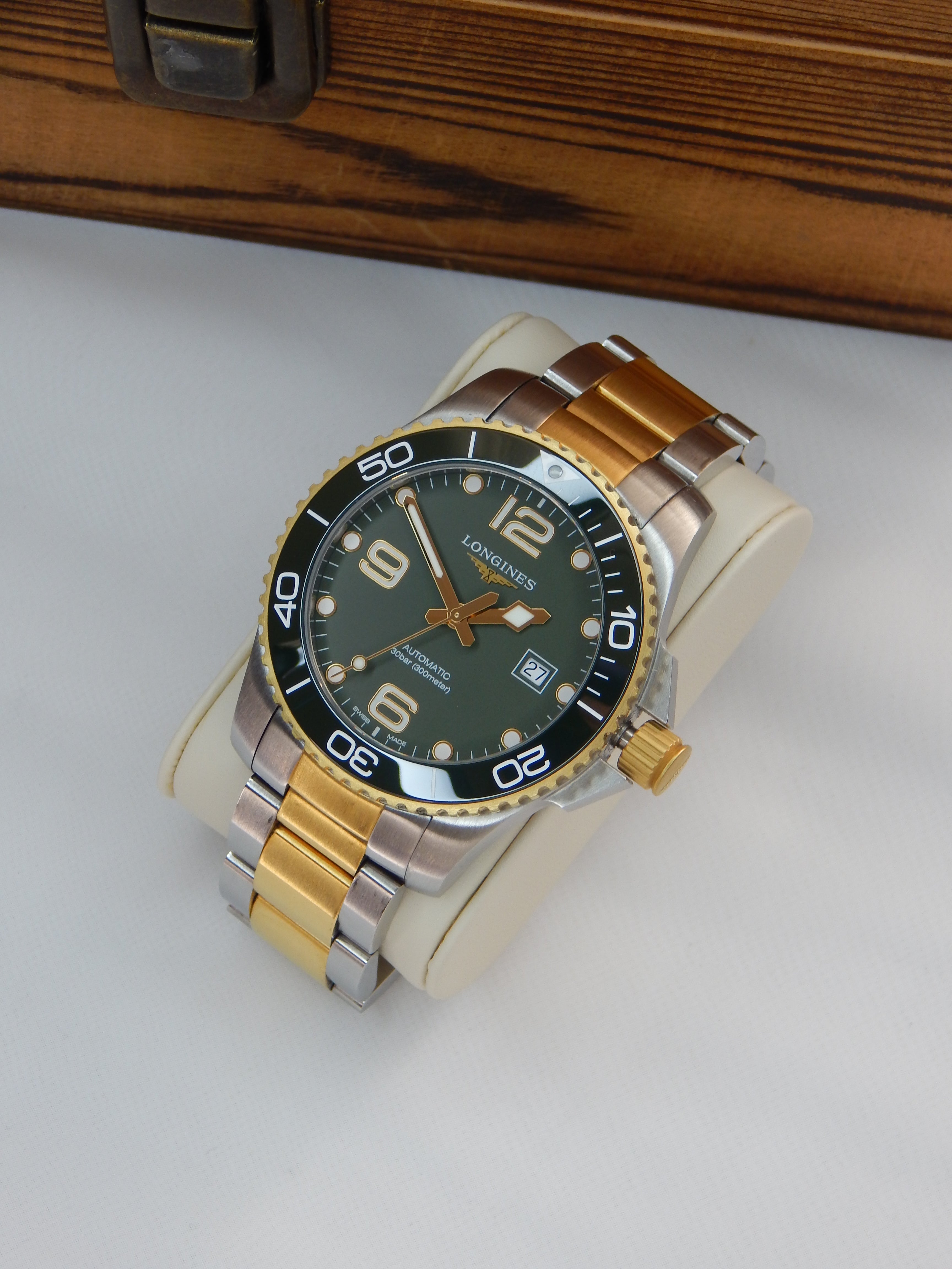 Longines Hydroconquest, big size, Green Dial
