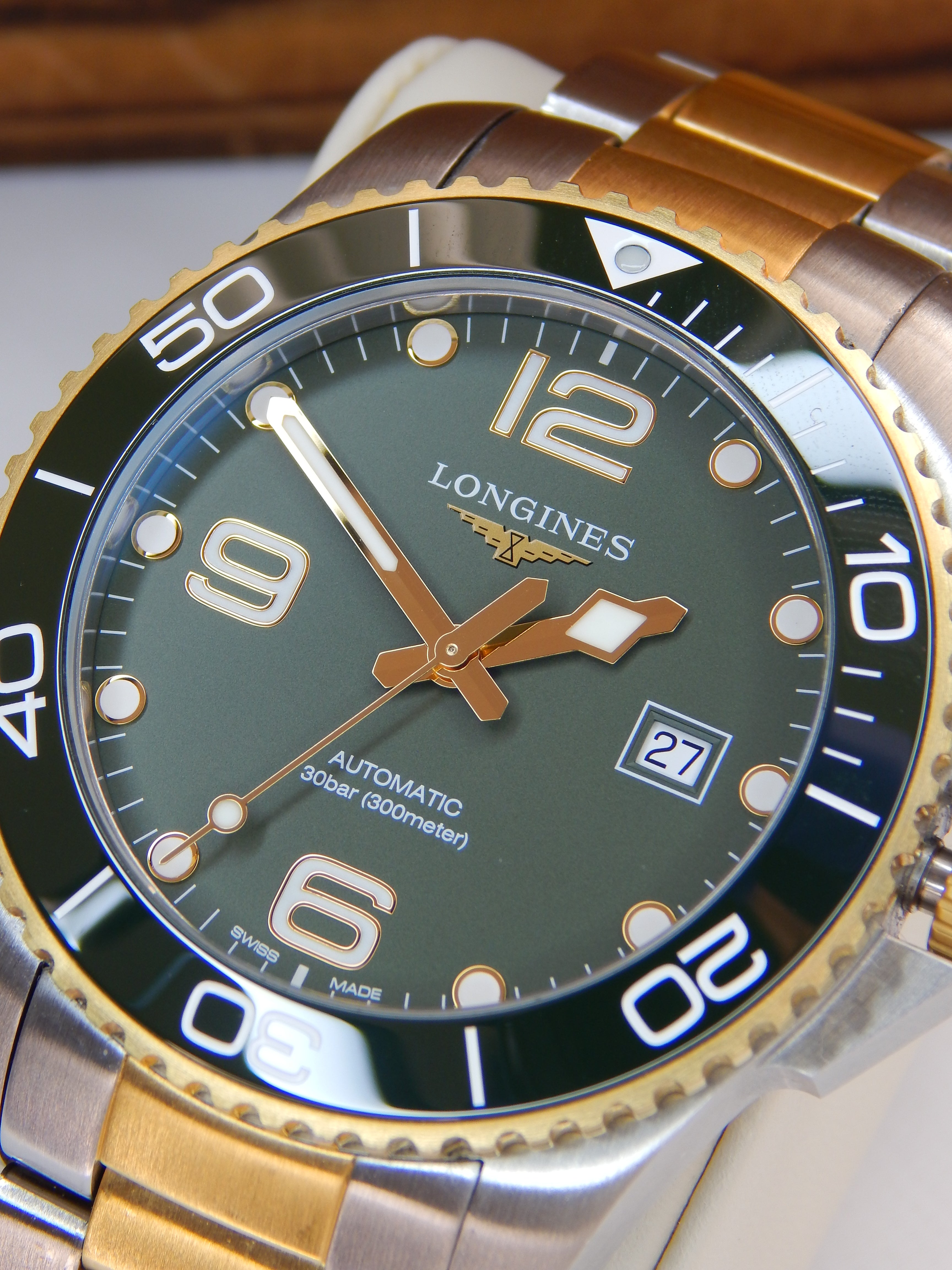 Longines Hydroconquest, big size, Green Dial