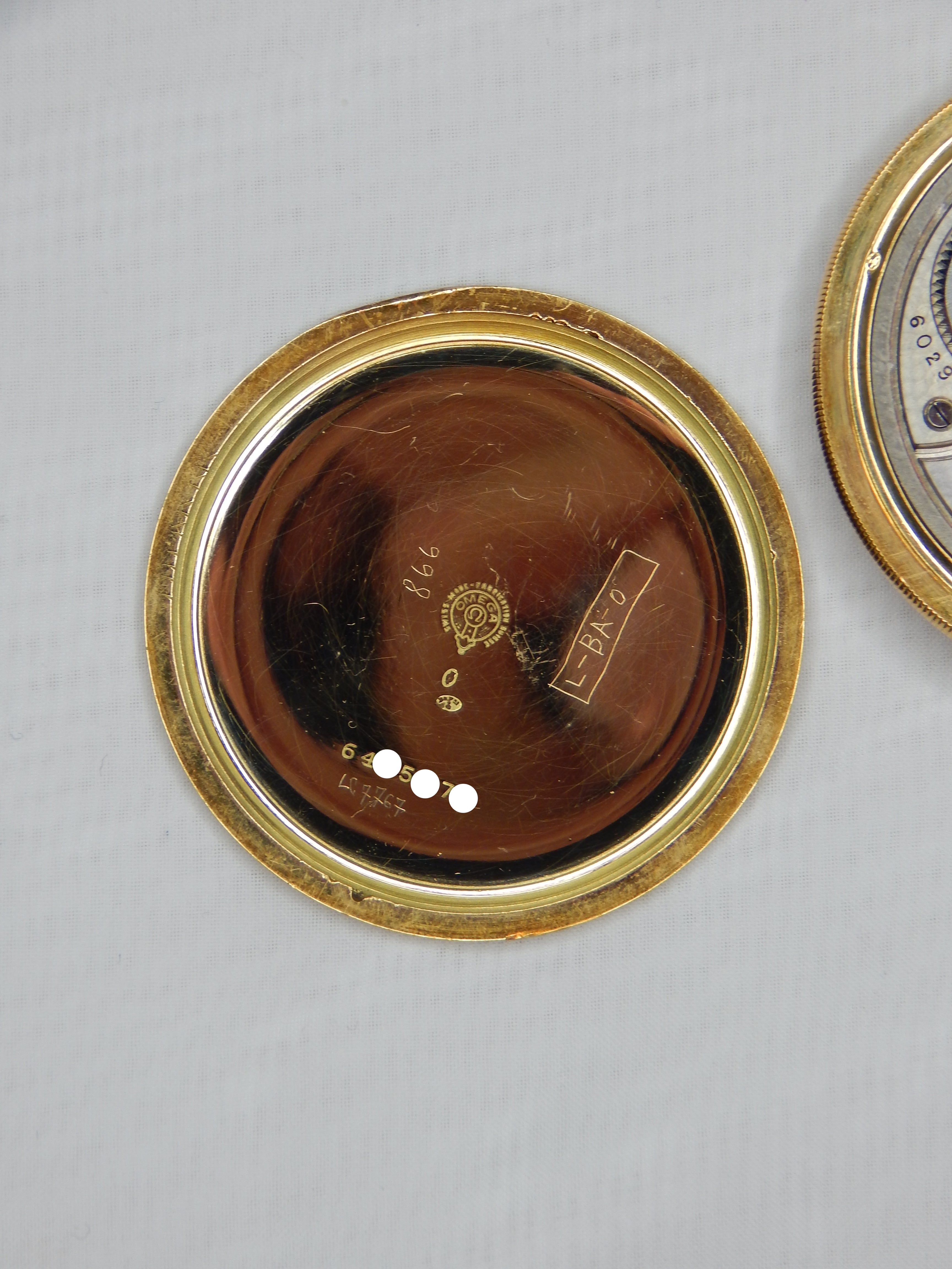 Omega 1920´s gold pocket watch